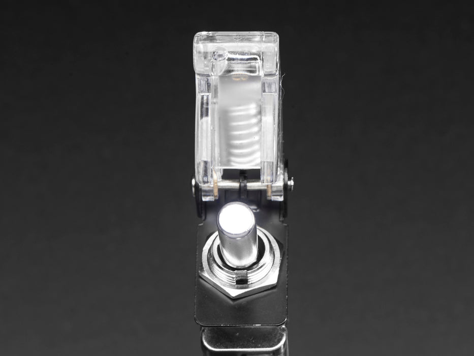 Toggle Switch with clear Cover, LED lit