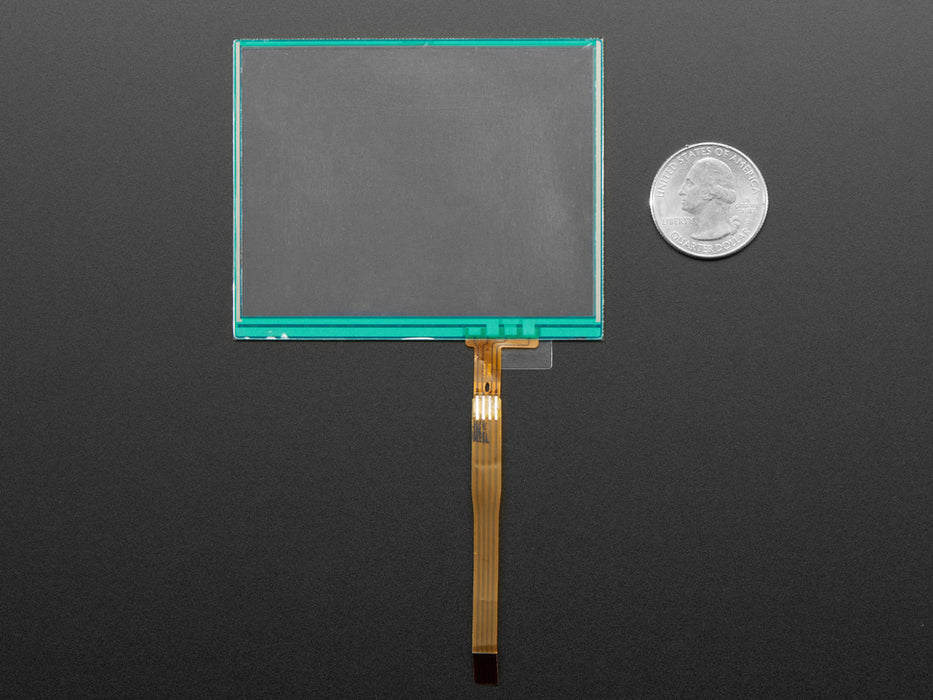 Rectangular Resistive Touch screen with long flex cable