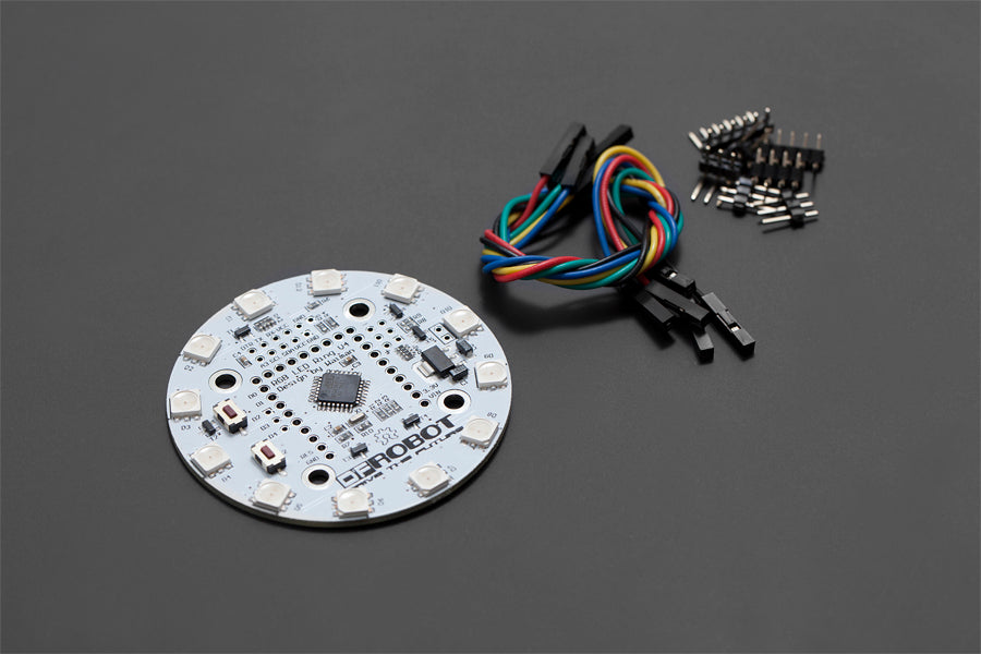 Ring Led Arduino Shield Rainbow LED Ring V3 (Arduino Compatible) — Robot Italy