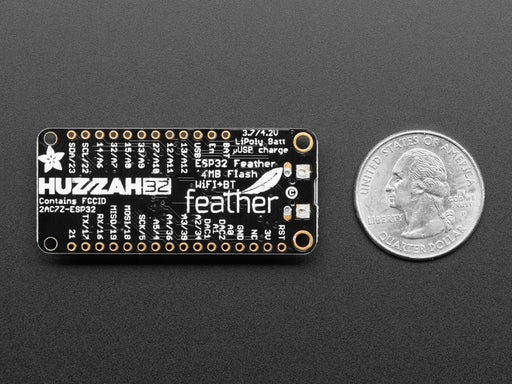 Angled shot of rectangular microcontroller.