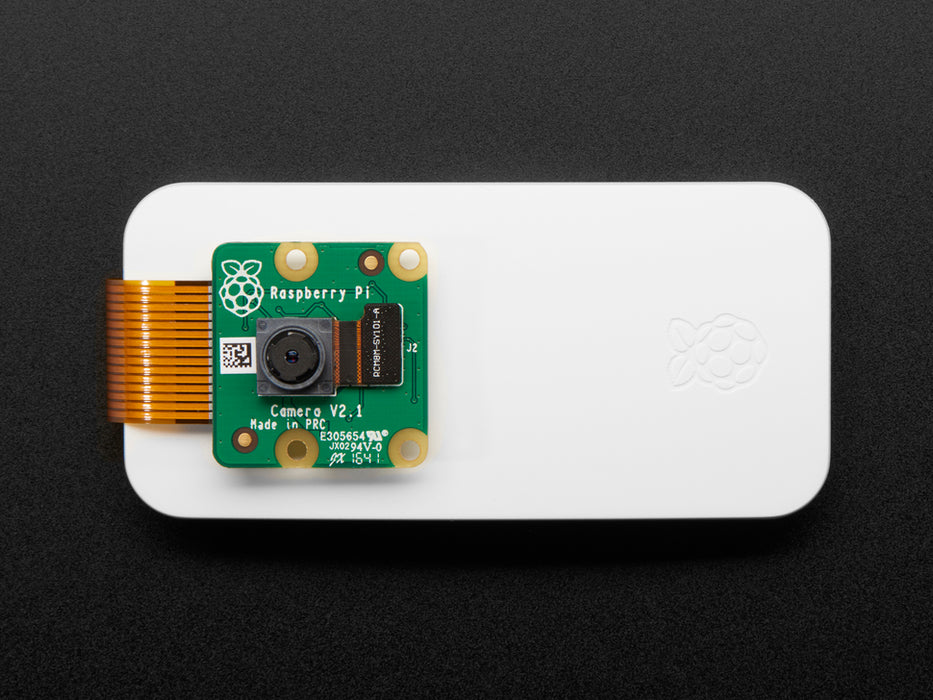 Angled shot of a Raspberry Pi Zero W Camera Pack - Includes Pi Zero W