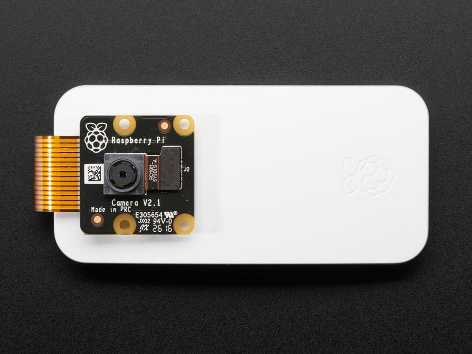 Angled shot of a Raspberry Pi Zero W NoIR Camera Pack - Includes Pi Zero W.