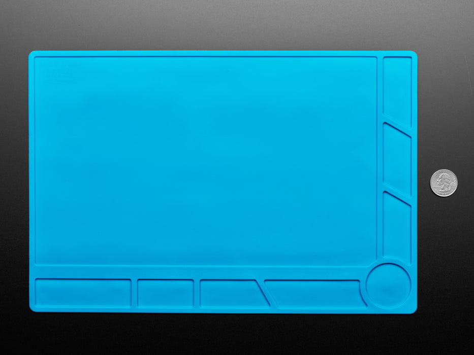 Large blue silicone mat