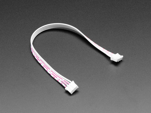 Angled shot of 150mm/6" long 4-Pin JST-PH Cable