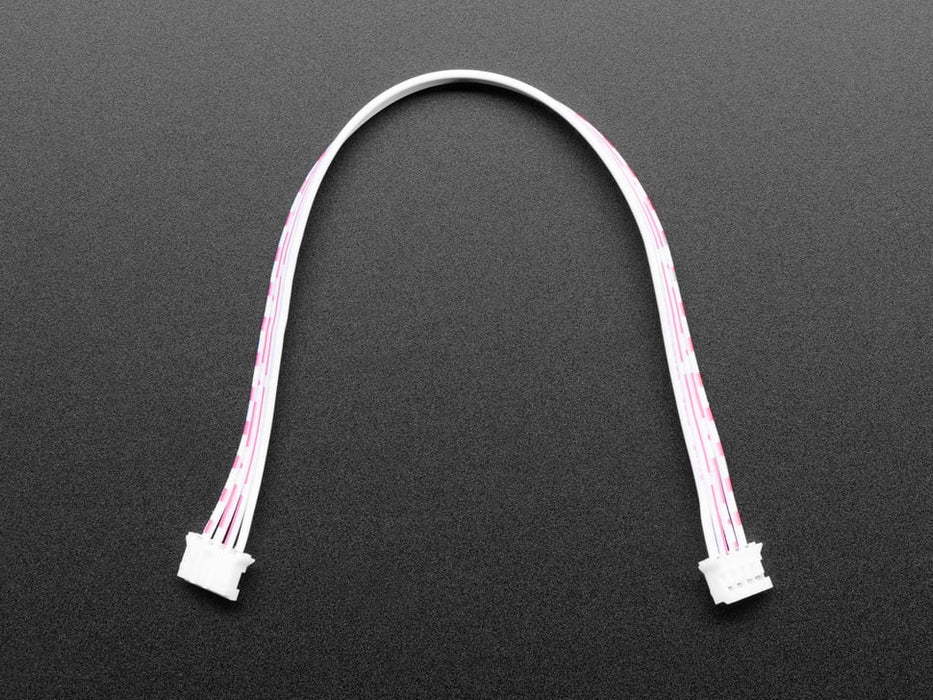 Angled shot of 150mm/6" long 4-Pin JST-PH Cable