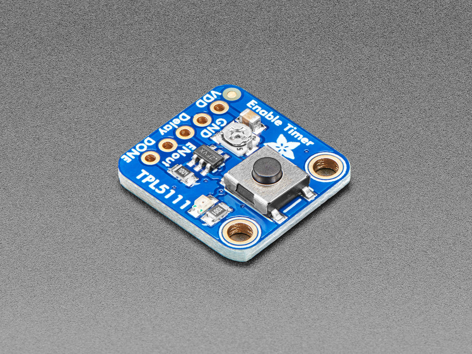 Angled shot of a TPL5111 Low Power Timer Breakout Board.