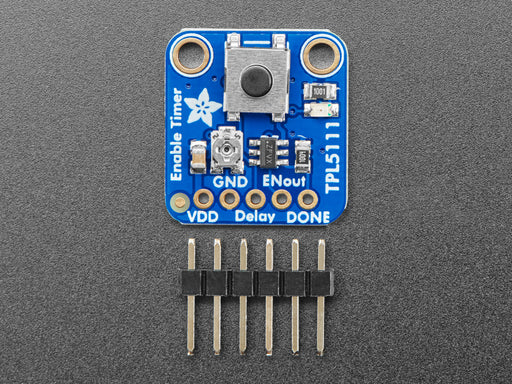 Angled shot of a TPL5111 Low Power Timer Breakout Board.