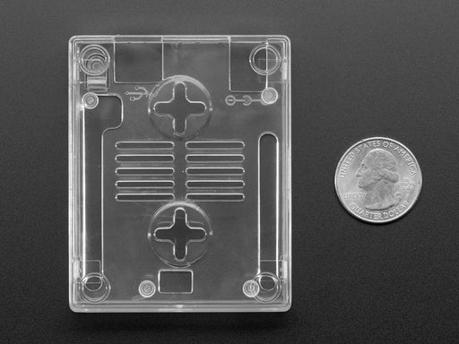 Angled shot of a Clear Enclosure assembled on a Metro. 