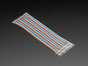 Angled shot of Premium Male/Female Raw Jumper Wires - 40 x 6