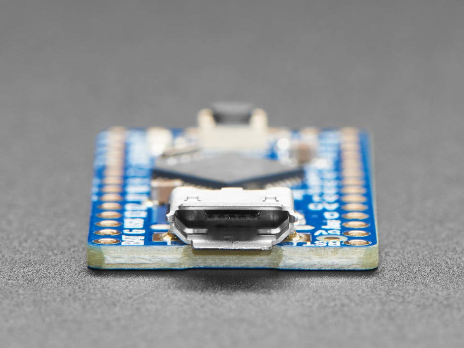 Angled shot of Adafruit ItsyBitsy 32u4 - 5V 16MHz. 