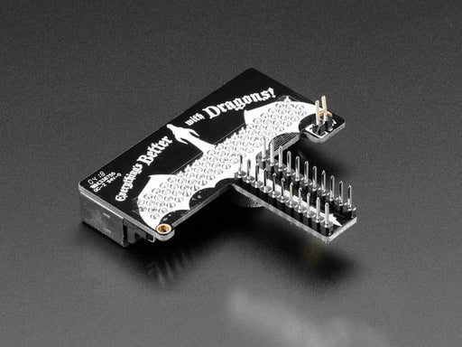 Fully assembled Adafruit DragonTail for micro:bit.