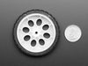 Thin White Wheel for TT DC Gearbox Motors