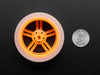 Orange and Clear TT Motor Wheel for DC Gearbox Motor