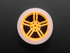 Orange and Clear TT Motor Wheel for DC Gearbox Motor