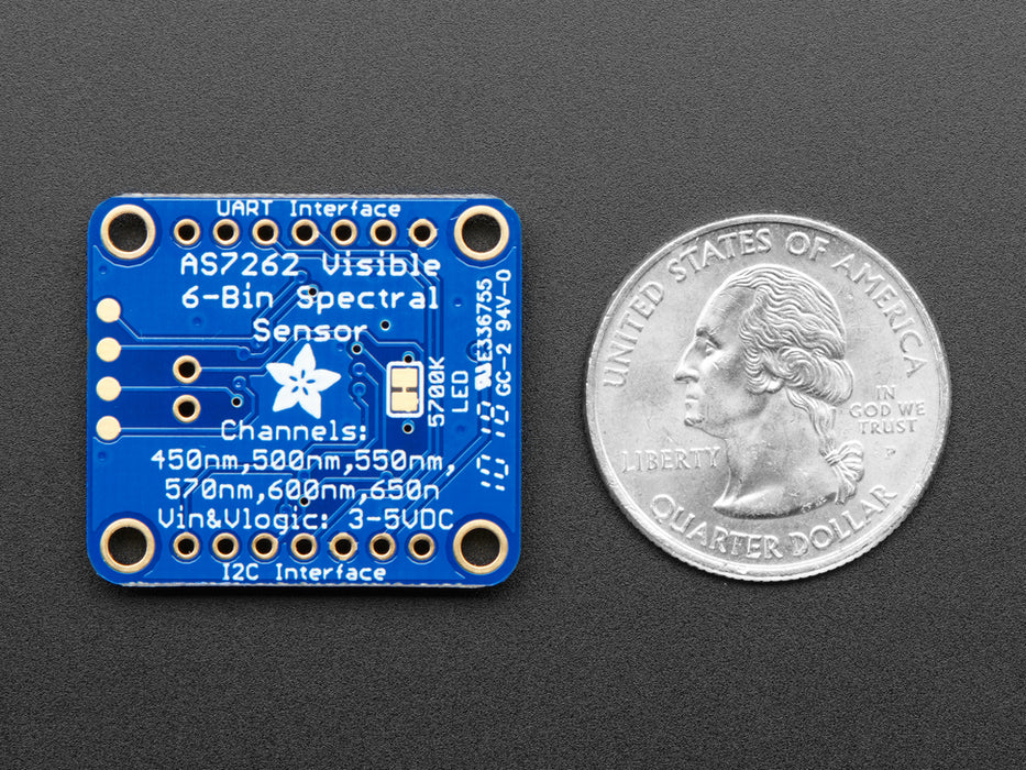 Adafruit AS7262 6-Channel Visible Light and Color Sensor Breakout