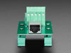 DIN Rail mountable RJ-45 To Terminal Block Adapter - Right Angle Jack.