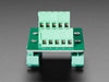 DIN Rail mountable RJ-45 To Terminal Block Adapter - Vertical Jack.