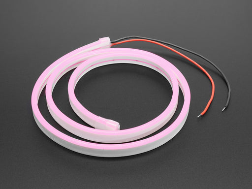 Coil of neon-looking pink light