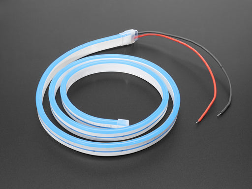 Coil of neon-looking blue light