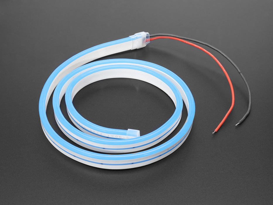 Coil of neon-looking blue light