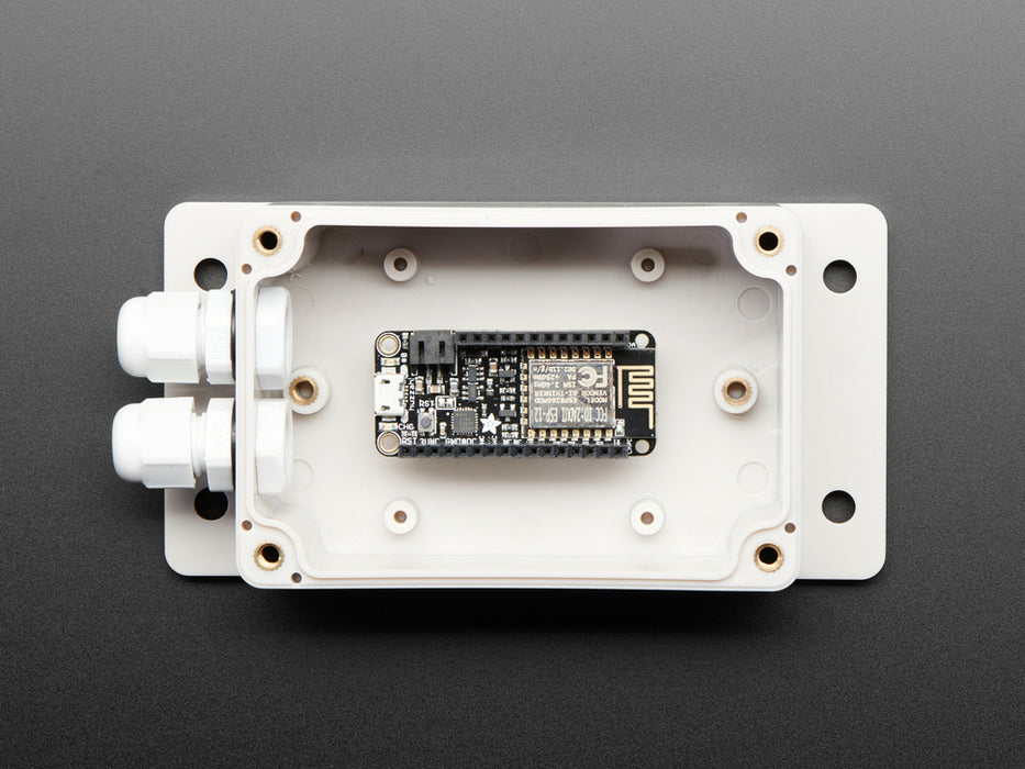 Flanged Weatherproof Enclosure With PG-7 Cable Glands