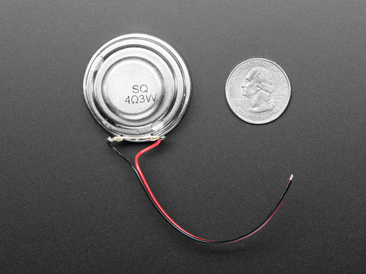 Round Speaker 40mm Diameter with wires