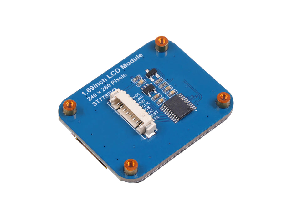 1.69inch LCD Display Module, 240×280 Resolution, SPI Interface, IPS, 262K Colors, support Raspberry Pi, Arduino, STM32