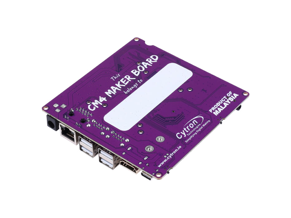 CM4 Maker Board - Gigabit Ethernet, CSI, DSI display, 5 Grove ports, M.2 Key M, microSD card slot, JST-SH 4-Ways connector