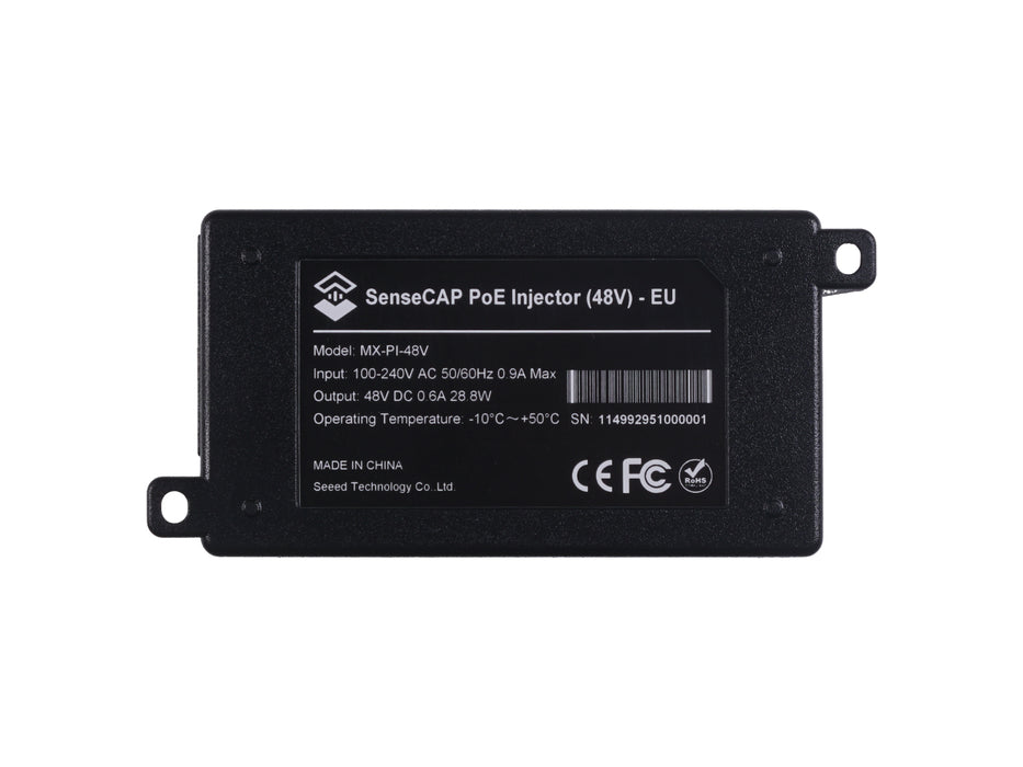 SenseCAP PoE Injector (48V) US, Convert Non-PoE to PoE Adapter