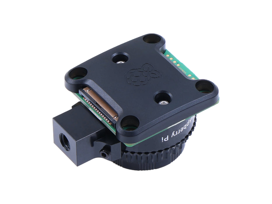 Raspberry Pi Global Shutter Camera - C/CS-mount, 1.6-megapixel IMX296 sensor, 3.45μm × 3.45μm pixel size, adjustable back focus length