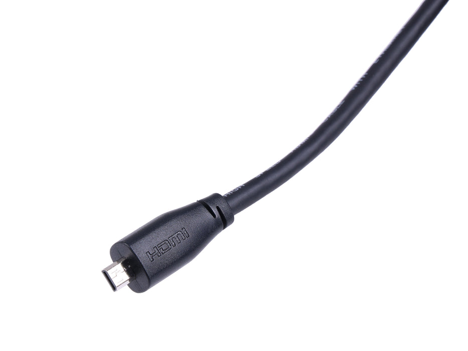 Official Raspberry Pi Micro-HDMI To Standard-Male Cable, 2Mtr Black