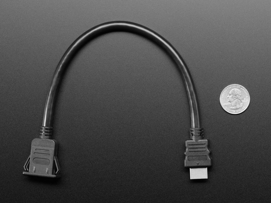 Snap-In Panel Mount HDMI Cable - 30cm