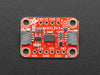 Angled shot of red sensor breakout.