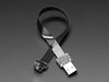 Front view of DIY USB Cable Parts - Right Angle Micro B Plug Up.