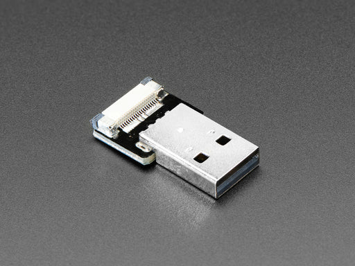 Angled shot of a DIY USB Straight Type A Cable Part. 