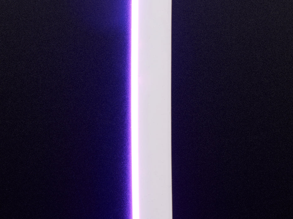 Coil of neon-looking purple light