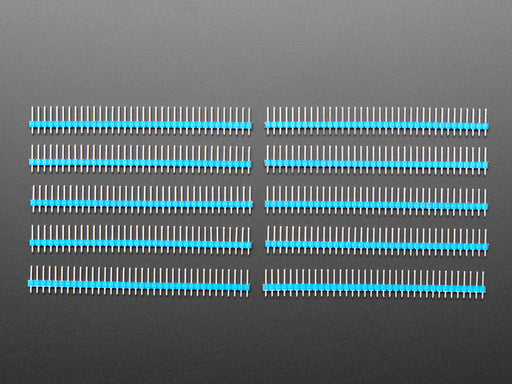 Break-away 0.1 inch 36-pin strip male header - Blue plastic