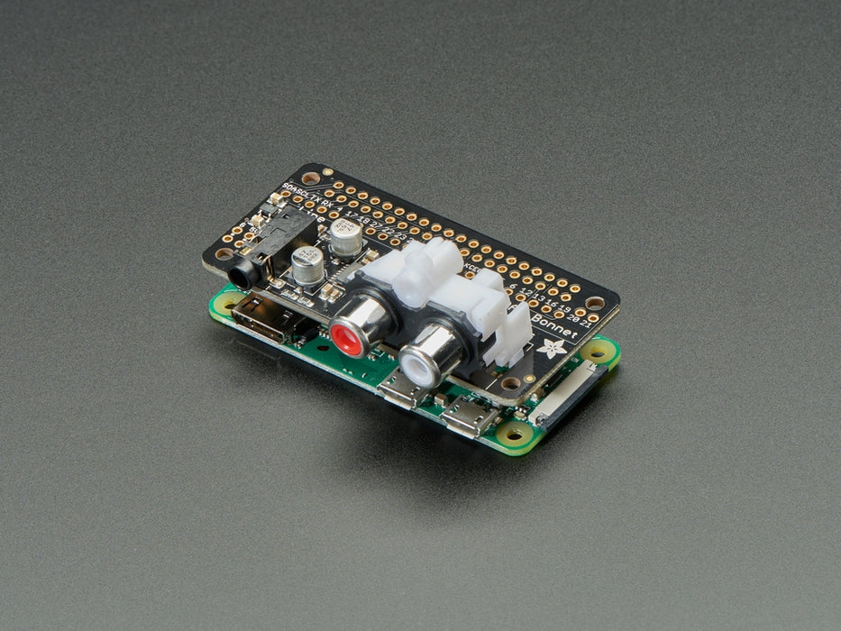 Dual RCA Jack for Adafruit I2S Audio Bonnet