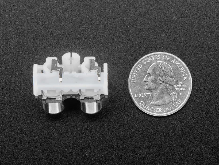 Dual RCA Jack for Adafruit I2S Audio Bonnet