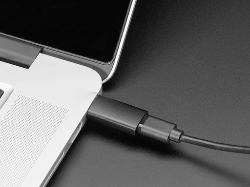 Angled shot of a shot of USB A to USB C Adapter. 