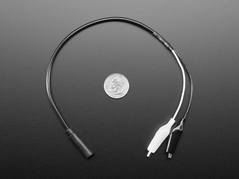 3.5mm Mono Audio Jack to Alligator Clip Cable