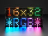 16x32 RGB LED matrix panel with colorful text lit up