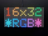 16x32 RGB LED matrix panel with colorful text lit up