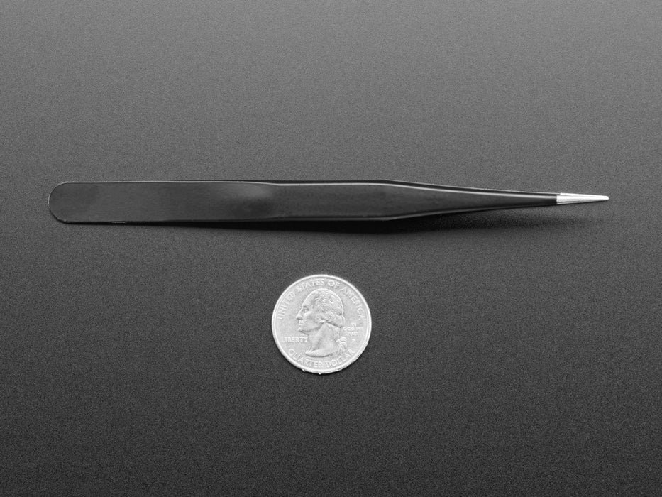 Fine tip straight tweezers
