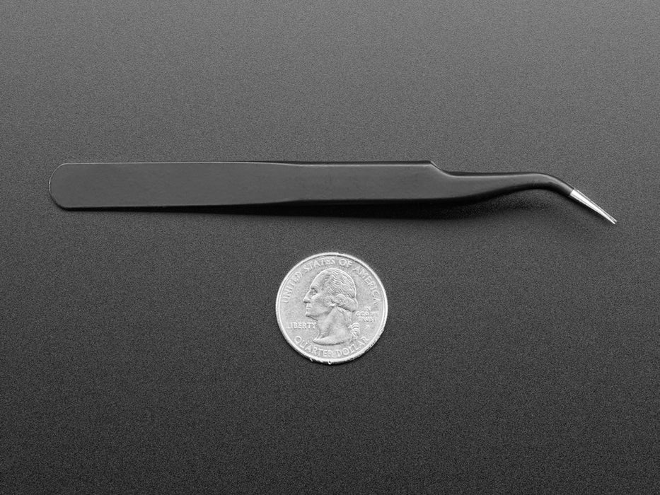 Fine tip curved tweezers 