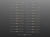 Angled shot of 25 Through-Hole Resistors - 100 ohm 5% 1/4W.