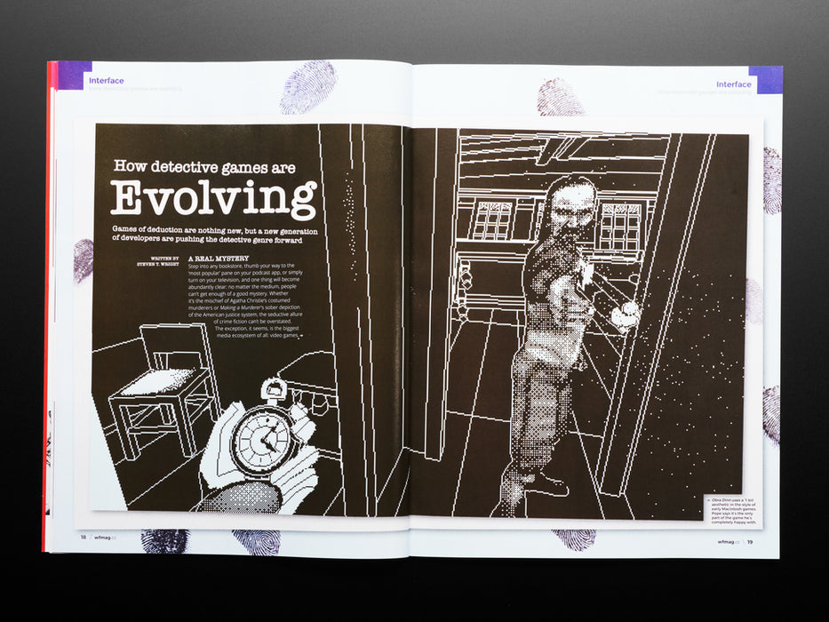 Front cover of Wireframe Magazine - Issue #13. Lifting the lid on video games. Dance of Death. 