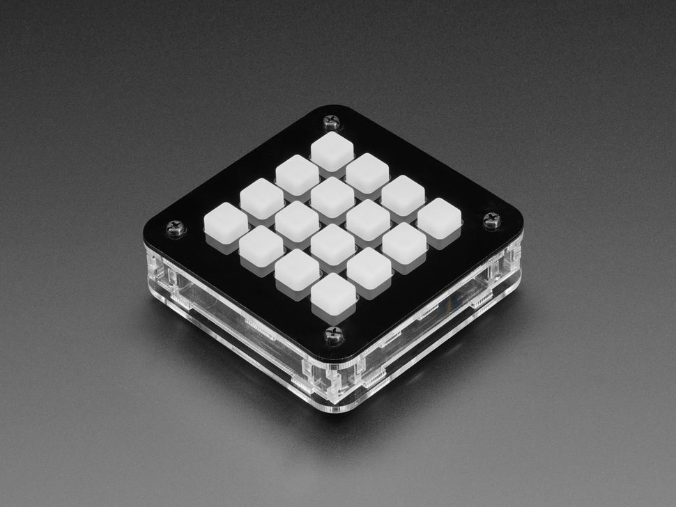 Adafruit 4x4 Trellis Feather Acrylic Enclosure + Hardware Kit — Robot Italy