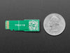 Micro SD Card PCB Extender plugged into upside down Raspberry Pi
