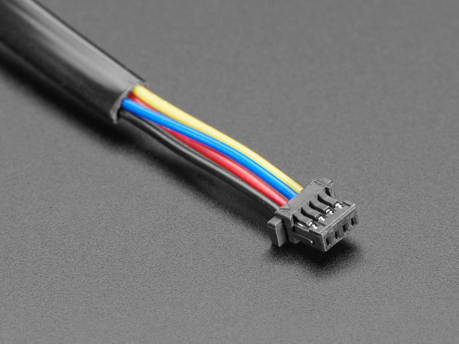 Angled shot of JST SH 4-Pin Cable - 200mm Long.